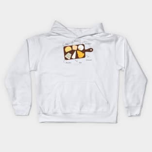 Fancy Cheese Board Kids Hoodie